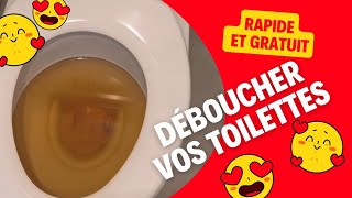 Comment déboucher les toilettes WC en 2 minutes [upl. by Akimit]