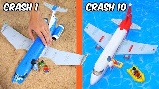 PLANE CRASHES in LEGO… [upl. by Karlotte262]