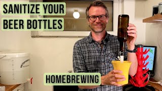 Easy way to sanitize beer bottles for homebrewing [upl. by Tracey]