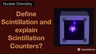 Define Scintillation and explain Scintillation Counter Nuclear Chemistry  Physical Chemistry [upl. by Rollins]