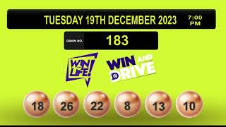 Nlcb Draw Results Tuesday 19th December 2023 [upl. by Ramedlaw]