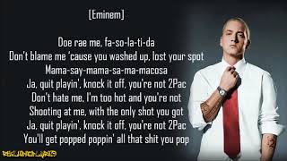 Eminem  Hailies Revenge Doe Rae Me ft D12 amp Obie Trice Lyrics [upl. by Ashien]