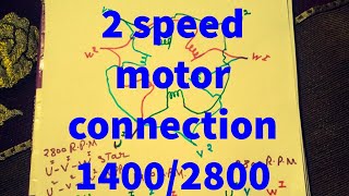 2 speed motor connection [upl. by Crudden]