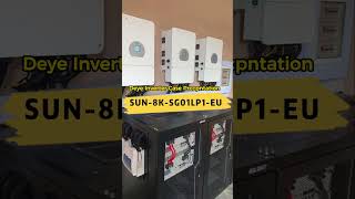 Deye SUN8KSG01LP1EUdeye deyeinverter hybridinverter lifepo4battery [upl. by Druce]