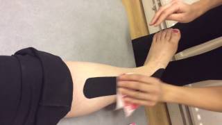 How to do Kinesiology Taping for Shin Splints medial tibial stress syndrome [upl. by Brubaker]