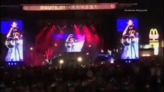 Las Vegas Shooting Cellphone videos captures panic as shots ring out at Vegas music festival [upl. by Elleirbag772]