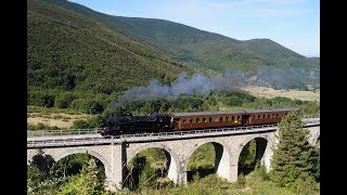 I treni del 120° anniversario Transiberiana dItalia 18972017  4k  Drone [upl. by Wolfort664]