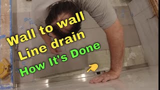 Wall To Wall Linear drain How To Schulter Vario variable length linear drain [upl. by Hopfinger909]