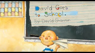 David Goes to School  David Shannon  No David Series  Animated Book  Kids Stories School Rules [upl. by Susanna]