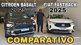 COMPARATIVO NOVO CITROEN BASALT SHINE 2025 vs FIAT FASTBACK 2025 O que muda [upl. by Agathy]