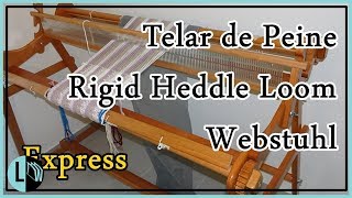 Telar de Peine  Maria Curso Express Rigid Heddle Loom Webrahmen lernen Lana Wolle [upl. by Wailoo]