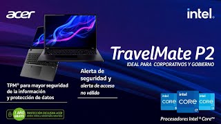 La TravelMate P2 es la computadora ideal para entornos corporativos y gobierno [upl. by Portland]