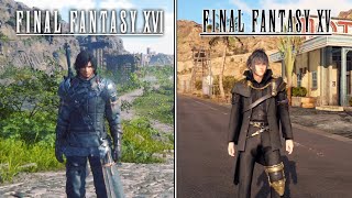 FINAL FANTASY XV DLC  BAHAMUT Summon Boss Fight  Comrades Multiplayer Expansion DLC [upl. by Eresed]