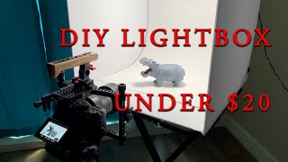 DIY LIGHTBOX FOR PRODUCT PHOTOGRAPHY FOR UNDER 20 [upl. by Perretta]