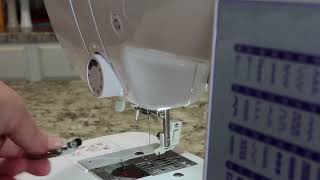 Changing Presser foot on Brother CS5055 [upl. by Sellma]