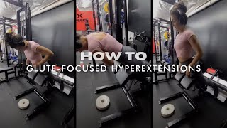 How To GluteFocused Hyperextensions [upl. by Adolphus]