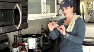 BBQ Pulled Pork Crock Pot Quick Tip mov [upl. by Dieball850]