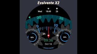 watchface Einzeigeruhr Evolvente X2 [upl. by Alicsirp]