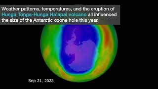 2023 Ozone Hole Update [upl. by Wehtam1]