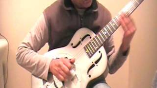 minor blues licks with slide on Beltona Southerner resonator [upl. by Adyol]