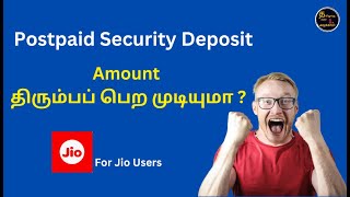 Postpaid Security Deposit Refund Policies Procedures and Plan details in Tamil [upl. by Natsuj]