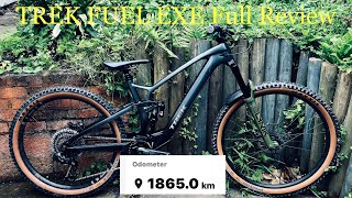 Trek Fuel Exe 1 YEAR ON COMPLETE RIDER REVIEW mtb emtb mtb emtb [upl. by Novanod]