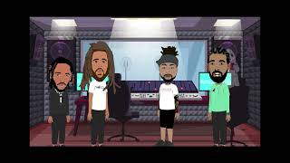 Kendrick Lamar vs Drake vs J cole how it started and ended full beef parody [upl. by Sharity]