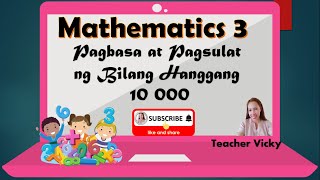 PAGBASA AT PAGSULAT NG BILANG HANGGANG 10 000  MATH GRADE 3  TAGALOG [upl. by Llevad]