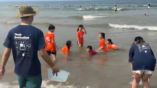 20240802《誠09》帶老師去玩 第6旅完福隆一日遊8海邊玩水手機直播 [upl. by Joashus260]