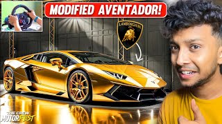 FINALLY MODIFYING MY NEW LAMBORGHINI AVENTADOR 😍 The Crew Motorfest  LOGITECH G29 [upl. by Absalom]