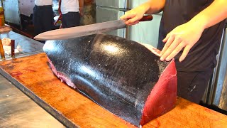 Witness the Ultimate Otoro amp Akami Cutting from a Monster Bluefin Tuna [upl. by Ienttirb]