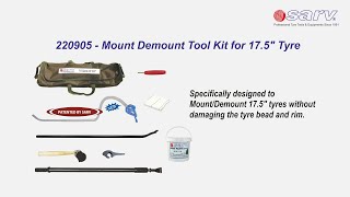 How To Use Mount Demount Tool kit 175quot Tubeless Tyres  Manual Tyre changer  SARV INDIA [upl. by Namwob]