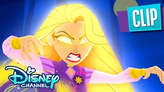 Rapunzel vs Cassandra ⚔️  Rapunzels Tangled Adventure  Disney Channel [upl. by Ssegrub]