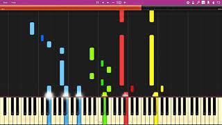 Piano Four Hands  A Diabelli  Op 149 Nº21 Synthesia Tutorial [upl. by Htebzile408]