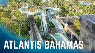 All Big Water Slides at Atlantis Paradise Island  Nassau Bahamas [upl. by Wallache746]