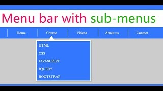 Create a drop down menu  navigation bar with sub menus using html and css  web zone [upl. by Ihtraa253]