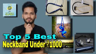 Top 5 Best Neckband Under ₹1000 on Flipkart Big Billion Days 🔥🔥 [upl. by Hines]