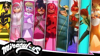 MIRACULOUS  💫 ALL TRANSFORMATIONS ☯️  SEASON 4  Miraculous [upl. by Gnuhn]