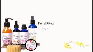 Flor y Amor  Facial Ritual  Complete Ritual for the Face face care [upl. by Kery]