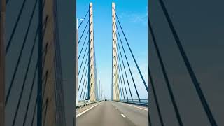 Øresund Bridge bridge linking Denmark and Swedenviralvideo denmark bridge öresundsbron travel [upl. by Drahnreb]