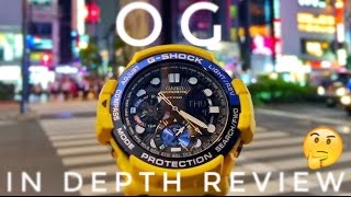 GShock GULFMASTER TWIN SENSOR GN10009AJF Yellow Master of G unboxing  review [upl. by Ribal36]