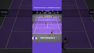 WTA Finals 2024 Doubles R1 ChanKudermetova vs DolehideKrawczyk 2 wta tennis highlights [upl. by Riplex]