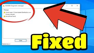 How to fix WinRAR Diagnostic Messages on windows 111087 Access is denied [upl. by Cirenoj118]