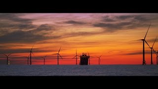 Sunset at Offshore Windpark EnBW Baltic 2 feat Siemens ESVAGT Froude [upl. by Pugh621]