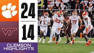 Clemson Football  Clemson Scores 24 Points in Second Half to Defeat Virginia Tech in Blacksburg [upl. by Inglebert]