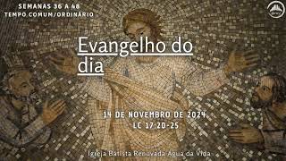 Evangelho do dia  141124  Lc 172025 [upl. by Kelton]