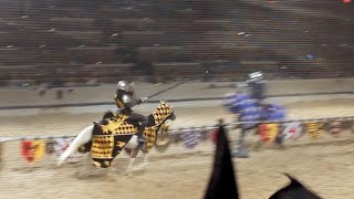 Knights Jousting  Medieval Times Dinner amp Tournament in Buena Park California [upl. by Eirehc107]