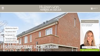 Te koop Slootdorpstraat 142 Amsterdam  Hoekstra en van Eck Makelaars  Méér Makelaar [upl. by Letty416]