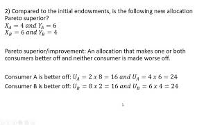 Exchange Economy Pareto Improvement and Pareto Optimal [upl. by Alcine]