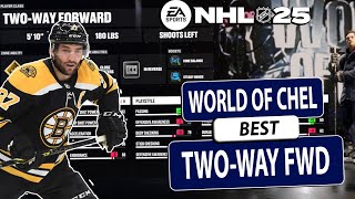 NHL 25 BEST Two Way Forward Build Loadout World of Chel [upl. by Oates521]